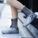 Rain shoe cover silicone water-resistant shoe cover outdoor wear-resistant adult rain and snow men and women thickened high-top rain boots cover wholesale