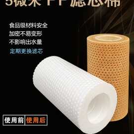 电热水器过滤器滤水宝前置马桶洗衣机花洒小型通用5微米PP棉滤芯