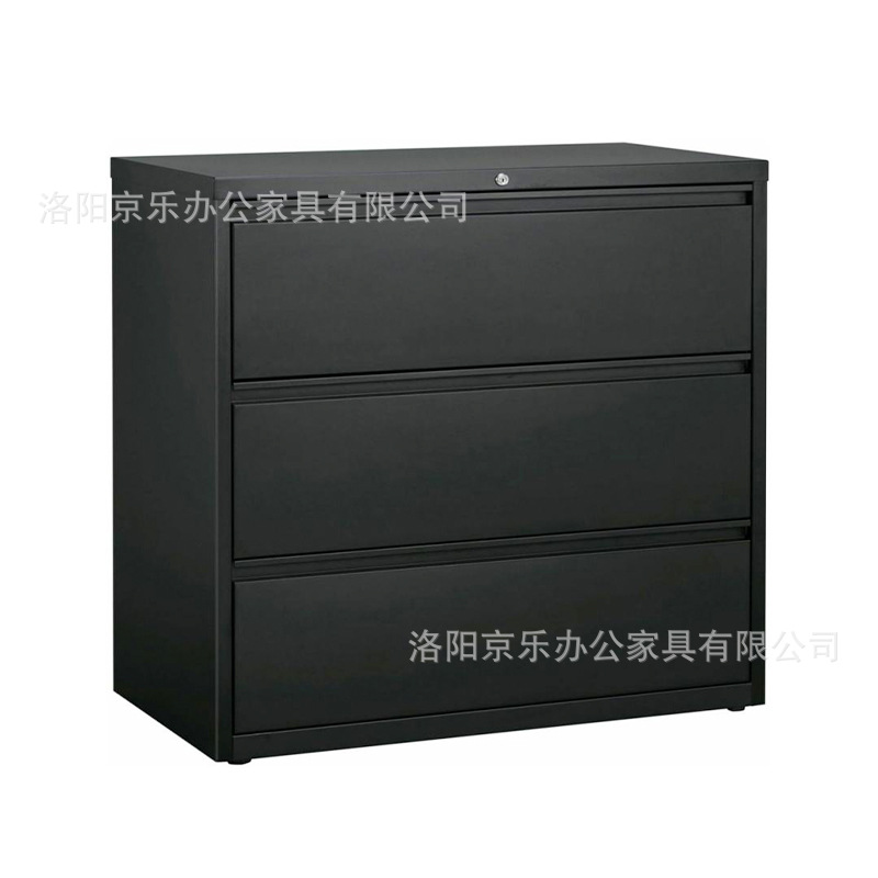 Caja de tarjetas de cuatro extracciones de gran capacidad con bloqueo de acero anti-pulling armario de trabajo colgante archivos de oficina armario de hoja de hierro