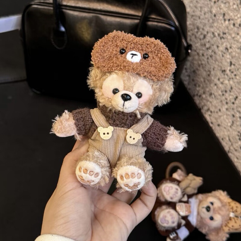 Autumn and Winter Vintage Shirley Mei Duffy Bear Bag Pendant Car Keychain Female Plush Doll Doll Doll Gift Autumn and Winter Vintage Shirley Mei Duffy Bear Bag Pendant Car Keychain Female Plush Doll Doll Doll Gift