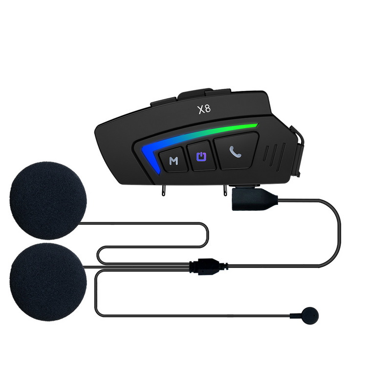 Casco de motocicleta auriculares bluetooth inalámbricos montar fuera del casco auriculares estéreo