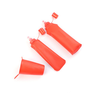 Wholesale Customized Sports Soft Water Bottle Cycling Cross-Border Outdoor Water Cup with Printable Logo Running Mountaineering Foldableing Water Bottle