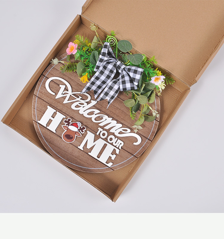 圆形磁铁欢迎牌