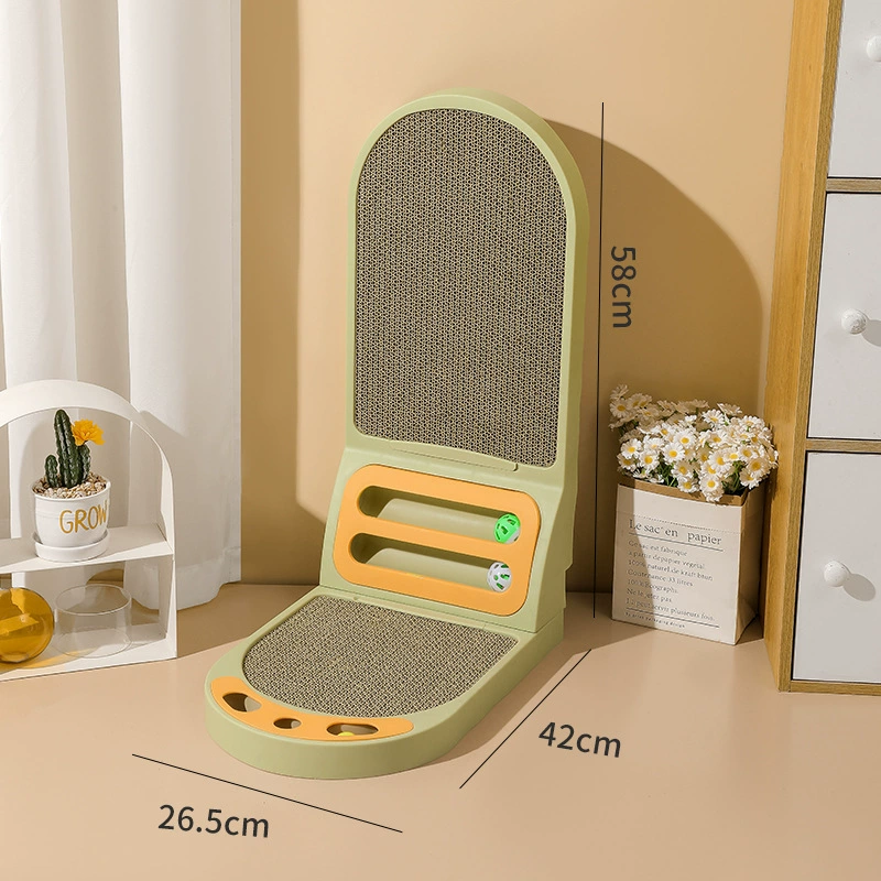 Cat scratch board L-shaped vertical integrated cat condo, thickened, wear-resistant, non-shedding cat toy
