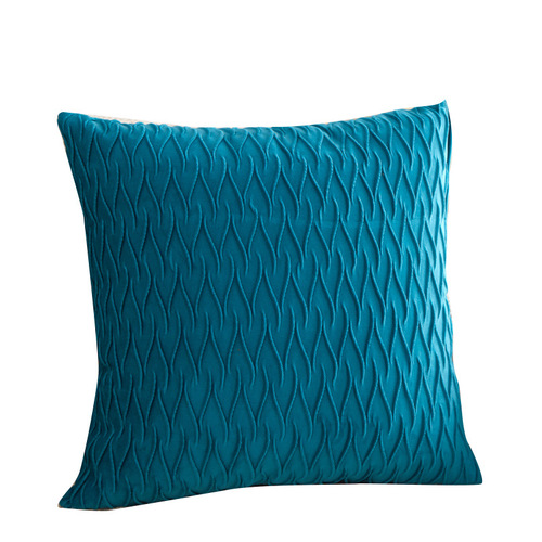 Solid color crumpled Dutch velvet striped solid color pillow decoration sofa office cushion bedside backrest home pillow