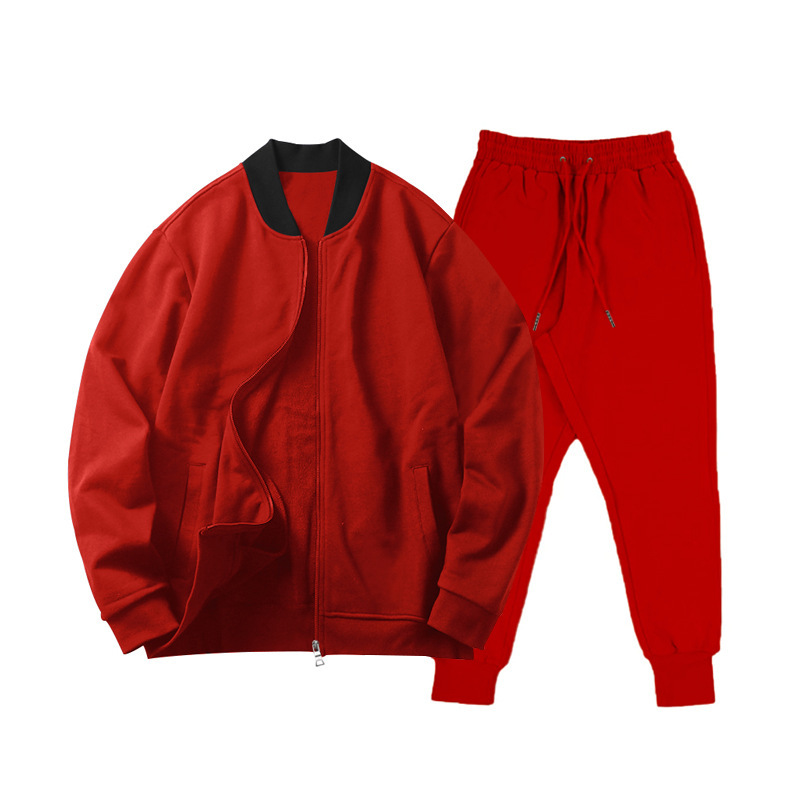 700g Weight Long Sleeve Sleeve Length Cotton Blend, Polyester Fabric Type Pants Sets Sets Type 2 Pieces Set Quantity Casual Occasion Collarless Neckline Regular Fit Fit Type Solid Color Pattern Spring, Autumn Season Men's Gender Simple Style Style Casual Men's Simple Style Solid Color Cotton Blend Polyester Pants Sets 29