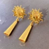 Earrings solar-powered, silver 925 sample