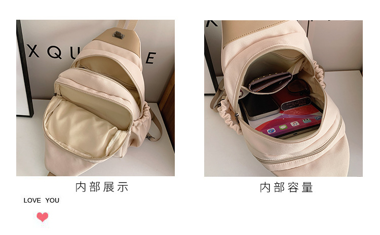 Cross-border women's multi-functional backpack, canvas chest bag, single-shoulder crossbody bag, multi-layered casual large-capacity bag Application Scenario