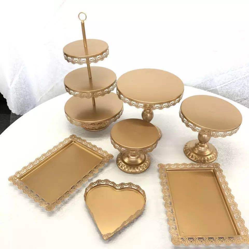 Estante de pastel de estilo europeo, taza de papel de boda, bandeja de pastel de pastelería, mesa de postres de boda, juego de 13 piezas