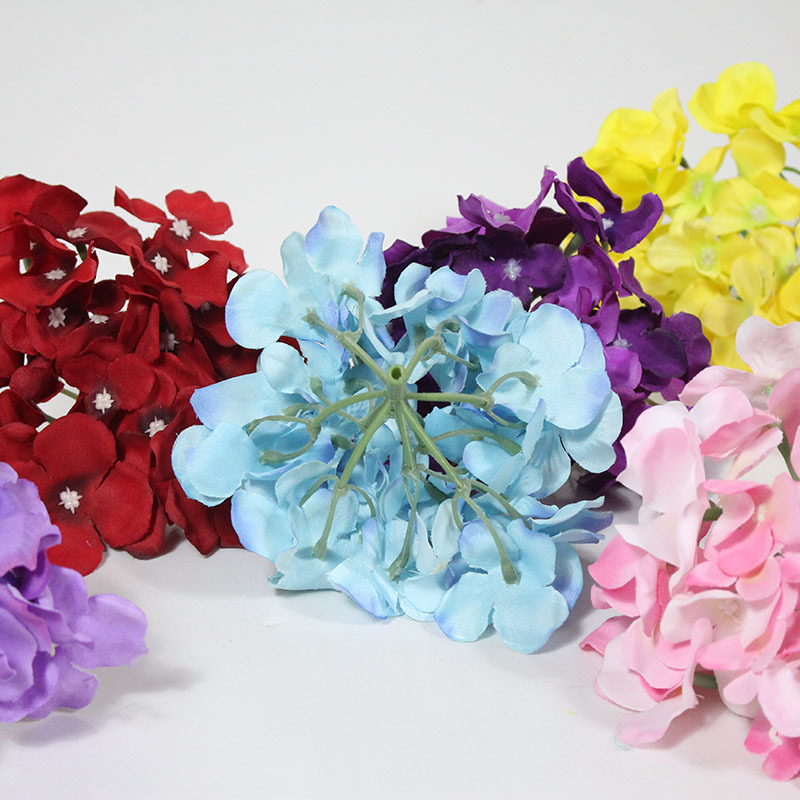 Simulation hydrangea flowers handle wedding background flower wall flowers high -simulation hydrangea flower head bride production 3