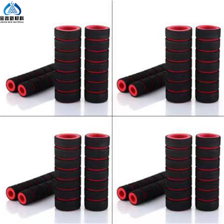 供应eva泡棉手把套两色磨面倒角海绵护套nbr沟槽手指减震手柄套管