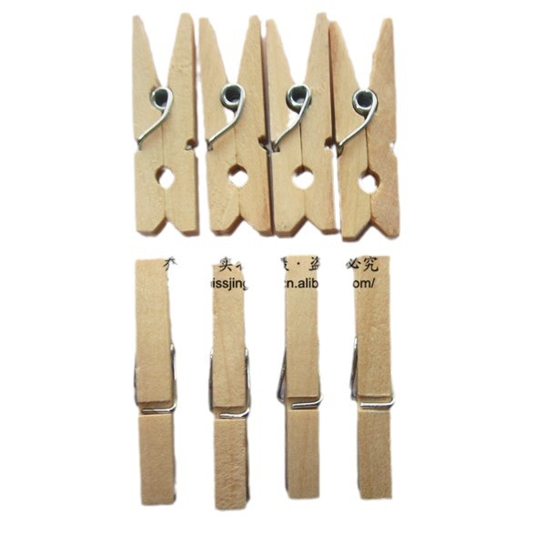 3cm arte clip de madera, mini madera color madera foto clip snack clip mano cuenta pequeño clip