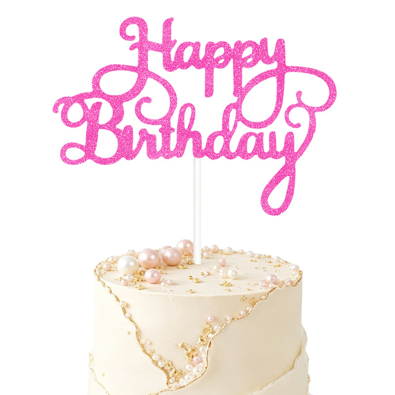 Nuevos adornos para pasteles, decoraciones de feliz cumpleaños, pequeños adornos para pasteles de cumpleaños, venta al por mayor del fabricante. image 10