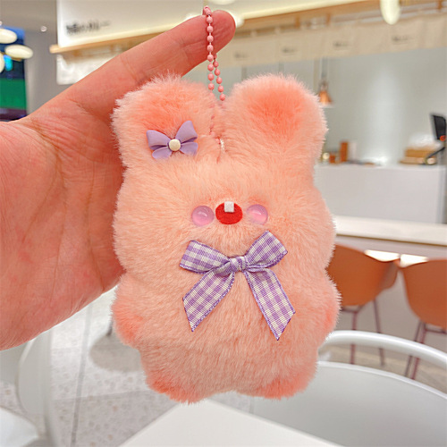 Creative handmade Yaya Rabbit doll pendant plush cartoon doll handmade doll gift keychain jewelry wholesale