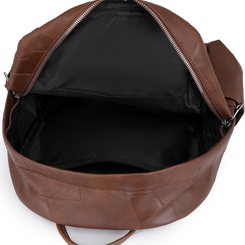 Mochila para mujer 2024 nueva mochila simple cuero suave moda casual viaje de viaje mochila de gran capacidad al por mayor