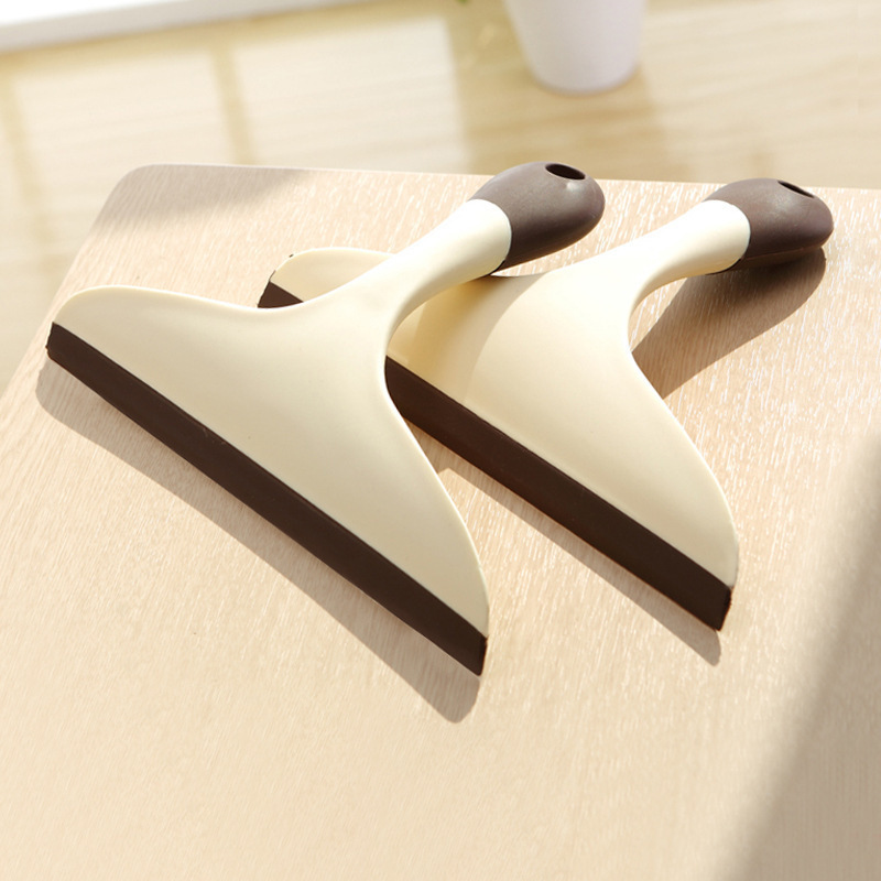 Hotel Table Wiper, Bathroom Floor Soft Rubber Glass Scraper, Office and Home Window Desktop Cleaning Scraper
