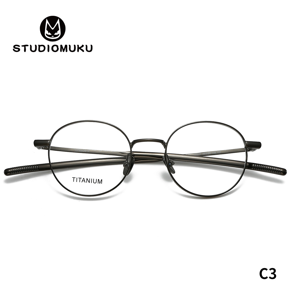 STUDIOMUKU gafas de madera cool ultra ligera cómodas retro marco de gafas de mujer borde grueso cómodas gafas redondas para hombres