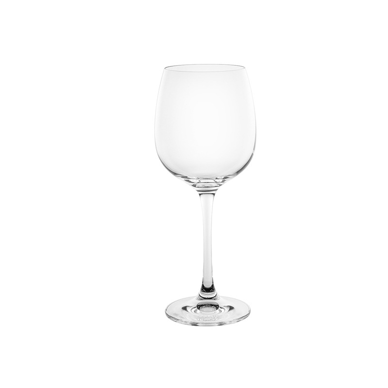 Importación de cristal sin plomo tazas de alto pie tazas de vino de alta calidad lujoso ultra delgado tazas de vino de bordeaux personalizadas al por mayor