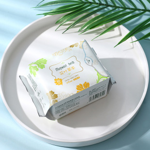 Factory wholesale Yajia Beier wormwood sanitary napkin daily ultra-thin cotton soft student party light menstruation towel 245mm