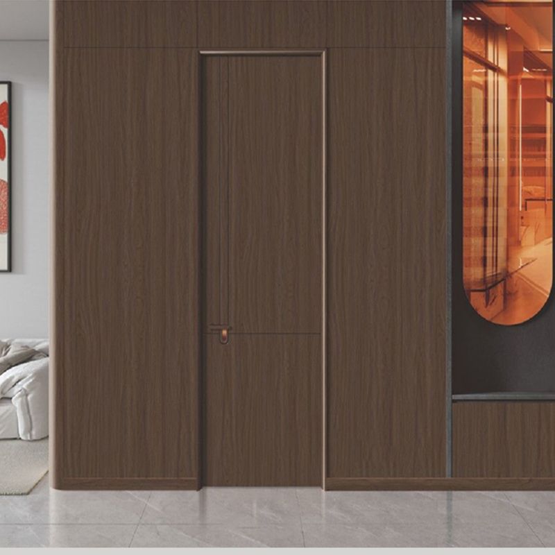 Puerta de madera sólida marco de roble de cristal de carbono puerta interior conjunto de puertas de dormitorio silencioso protección ambiental a prueba de humedad a prueba de desgaste puertas interiores a prueba de arañazos