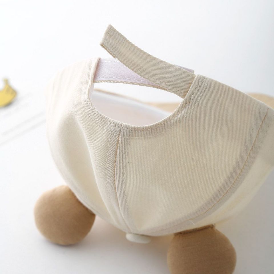 Sombreros para bebés primavera y otoño gorra delgada gorra de pato gorra de béisbol oso pequeño lindo gorra de verano super lindo pequeño mes