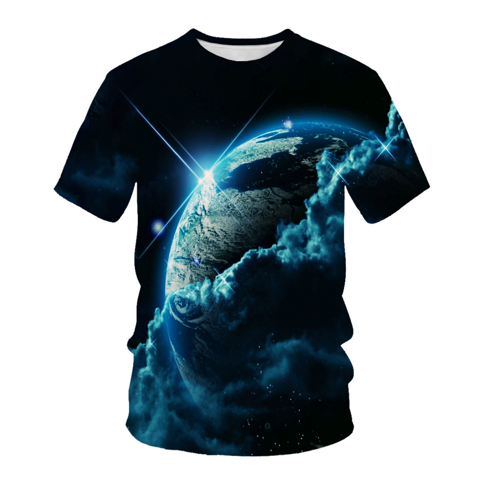 Мужская Повседневная футболка с 3D принтом AliExpress Amazon Cosmic Star с коротким рукавом и круглым вырезом