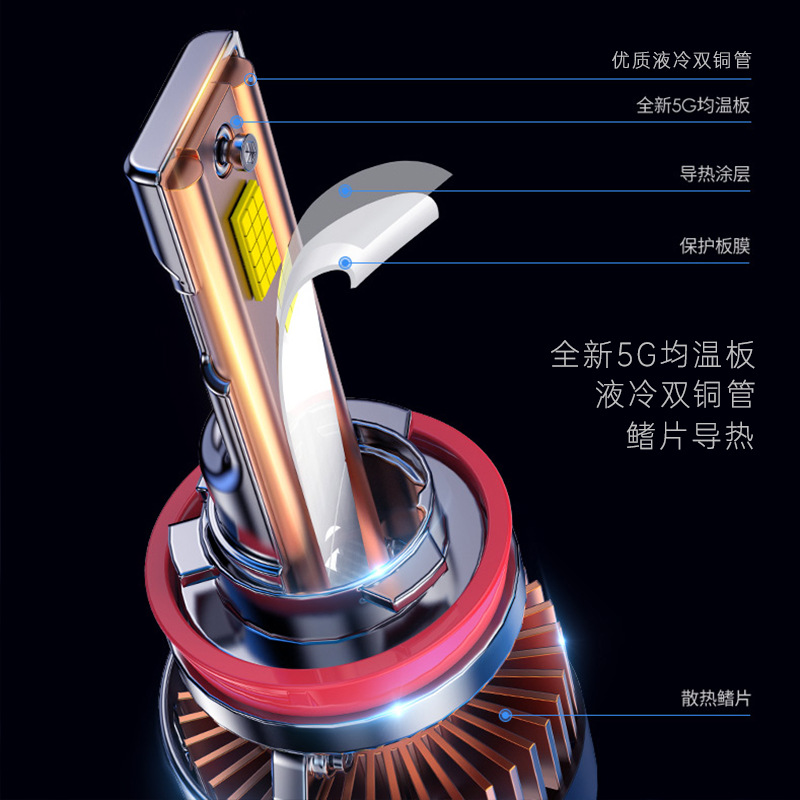 Baleares de automóviles led faro h1 modificado h7 lámpara h11 bombilla 9012 luz alta 9005 super brillante h4 cerca y lejos