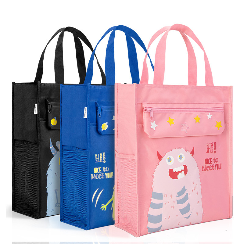 Bolsa de mano de estudio de estudiantes, bolsa de libro, bolsa de estudio de lienzo, bolsa de pintura, bolsa de arte para estudiantes de primaria