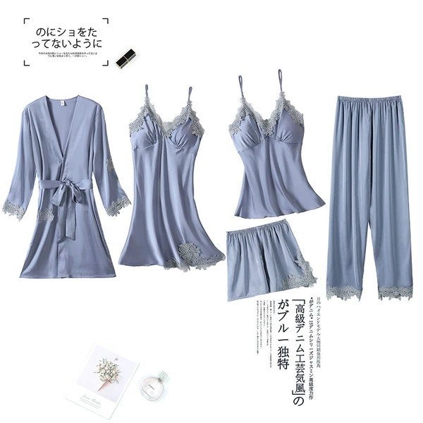 Forging noodle silk set-elegant gray water dissolved flower