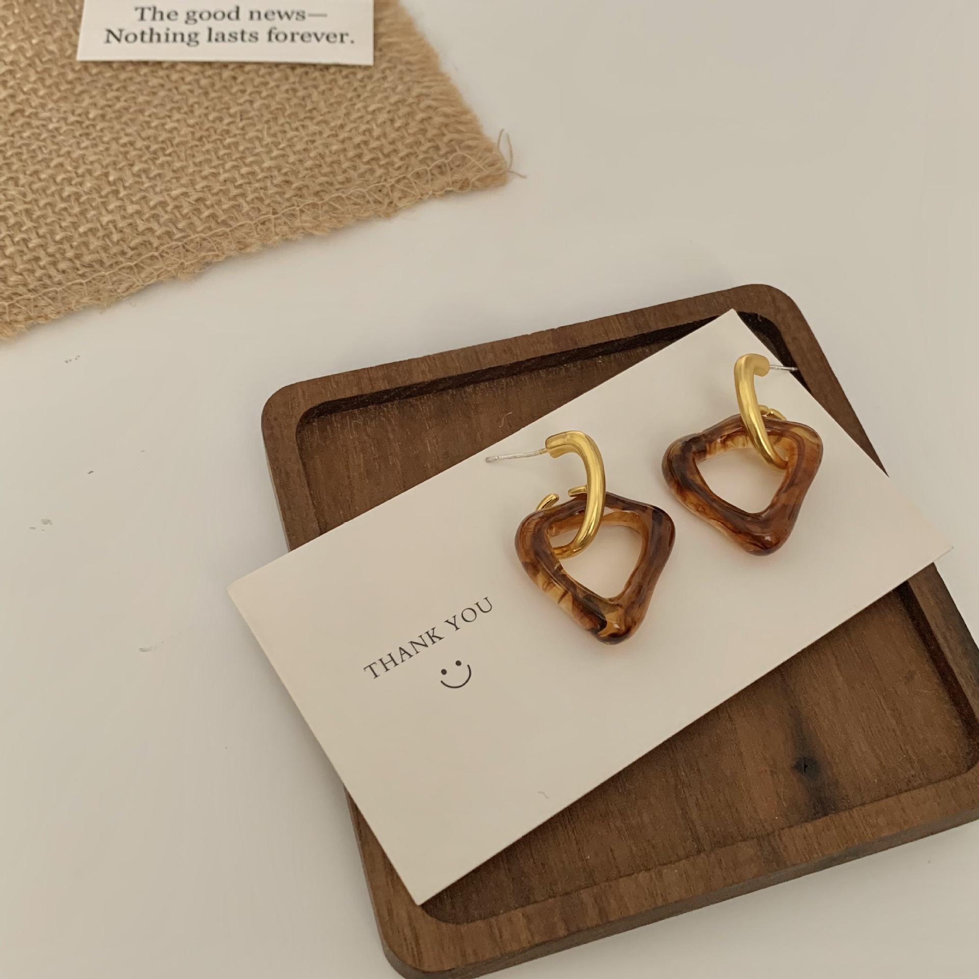 Alloy Material Geometric Pattern 1 Pair Retro Simple Style Geometric Plating Alloy Drop Earrings