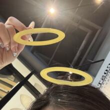 天使光环发夹鸭嘴夹甜美少女心侧边夹发饰头饰拍照cos2025新款