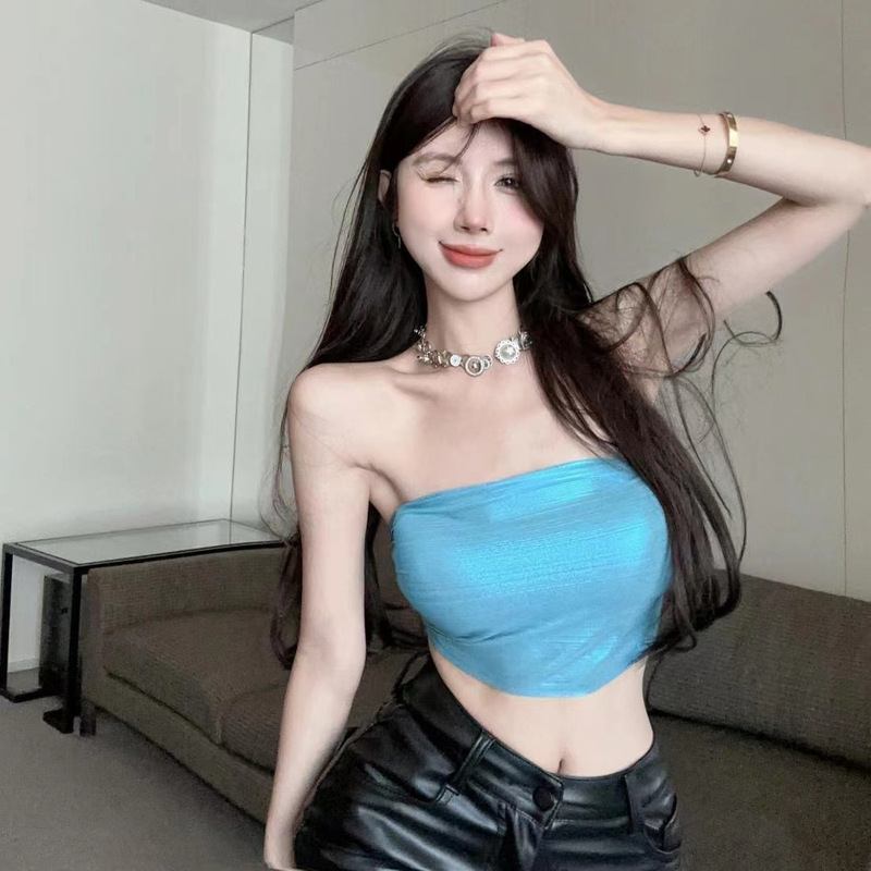 Trendy Comfortable Fashion Niche Party Wear Versatile Summer Slim-Fit Crop Top Tank Top Camisole Base Layer Tight-Fitting Trendy Comfortable Fashion Niche Party Wear Versatile Summer Slim-Fit Crop Top Tank Top Camisole Base Layer Tight-Fitting
