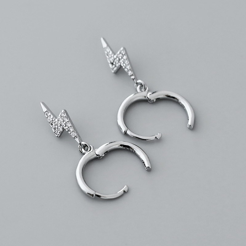 retro microinlaid zircon lightning pendant earrings wholesale Nihaojewelrypicture4