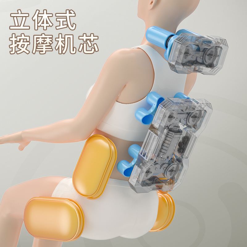 跨境迷你按摩椅多功能家用小空间沙发椅立体机芯全身按摩工厂现货|undefined