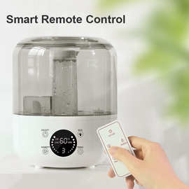 跨境新款大容量双喷加湿器3L大容量加湿器家用大雾量办公室加湿器