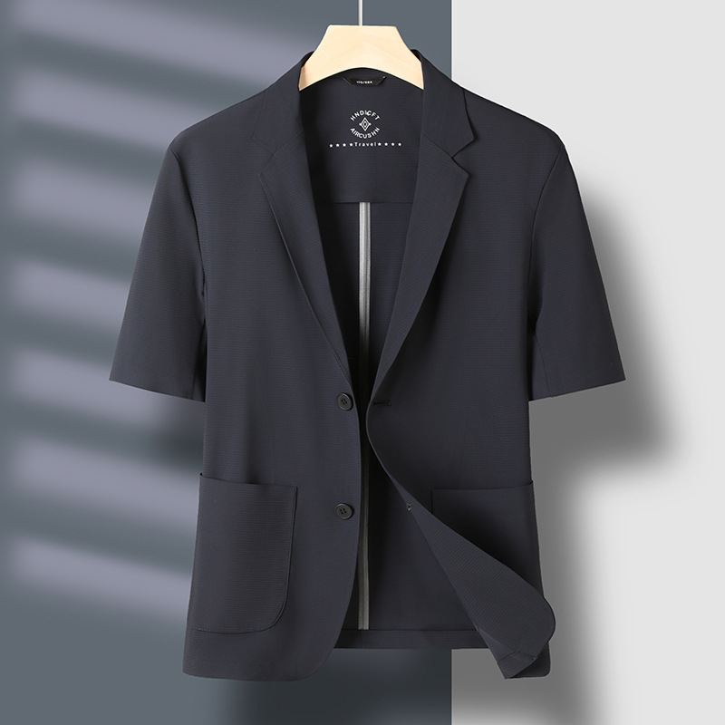 Live explosion ice silk suit men's sun protection clothing summer ultra-thin casual men's small suit jacket summer single