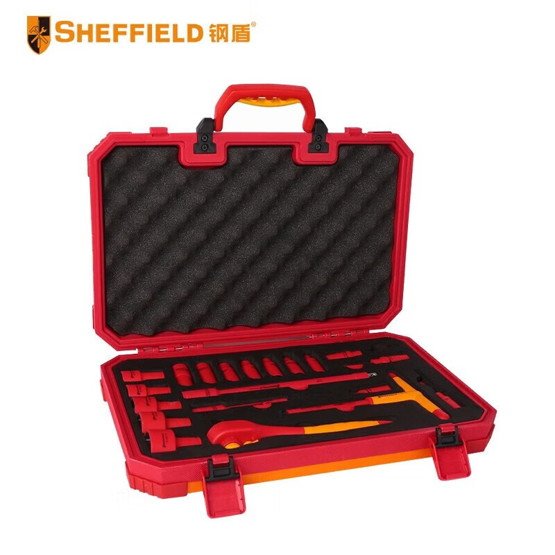 钢盾 SHEFFIELD S158021 20件套12.5MM系列绝缘套筒组套垒德株