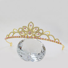 镶钻水晶新娘皇冠亚马逊热卖女王头冠生日发饰婚礼舞会头饰小清新
