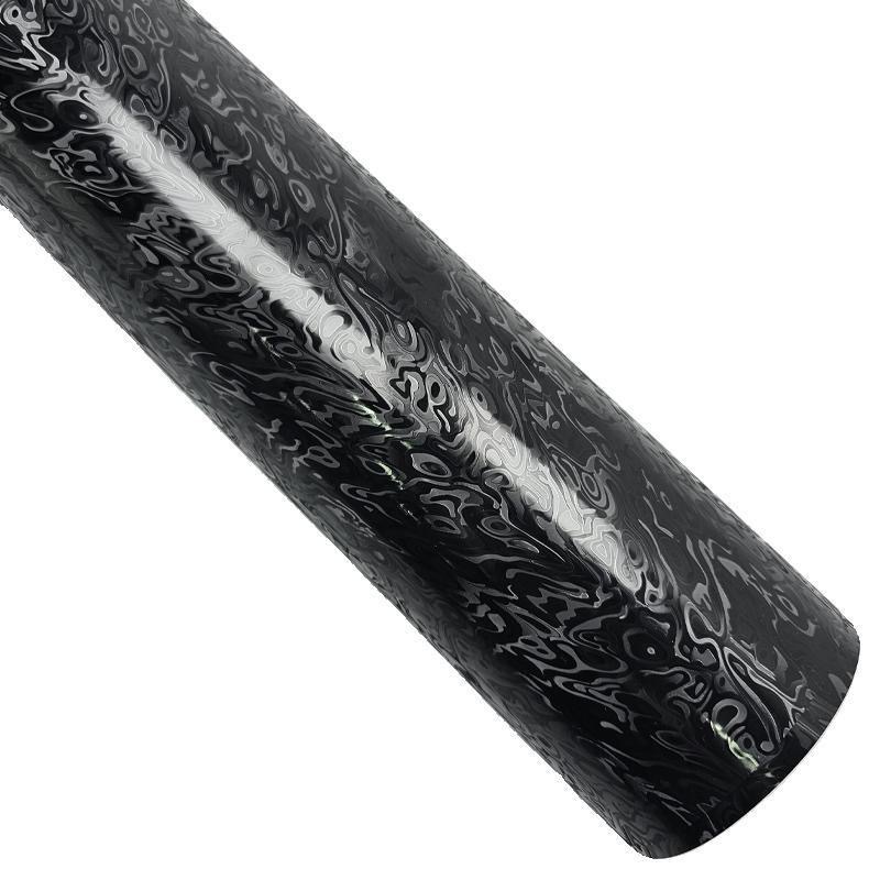 Car Pet Electroplated Color-Changing Film for Body Decoration and Interior Modification, Metaverse Ghost Matte Black Car Color-Changing Film