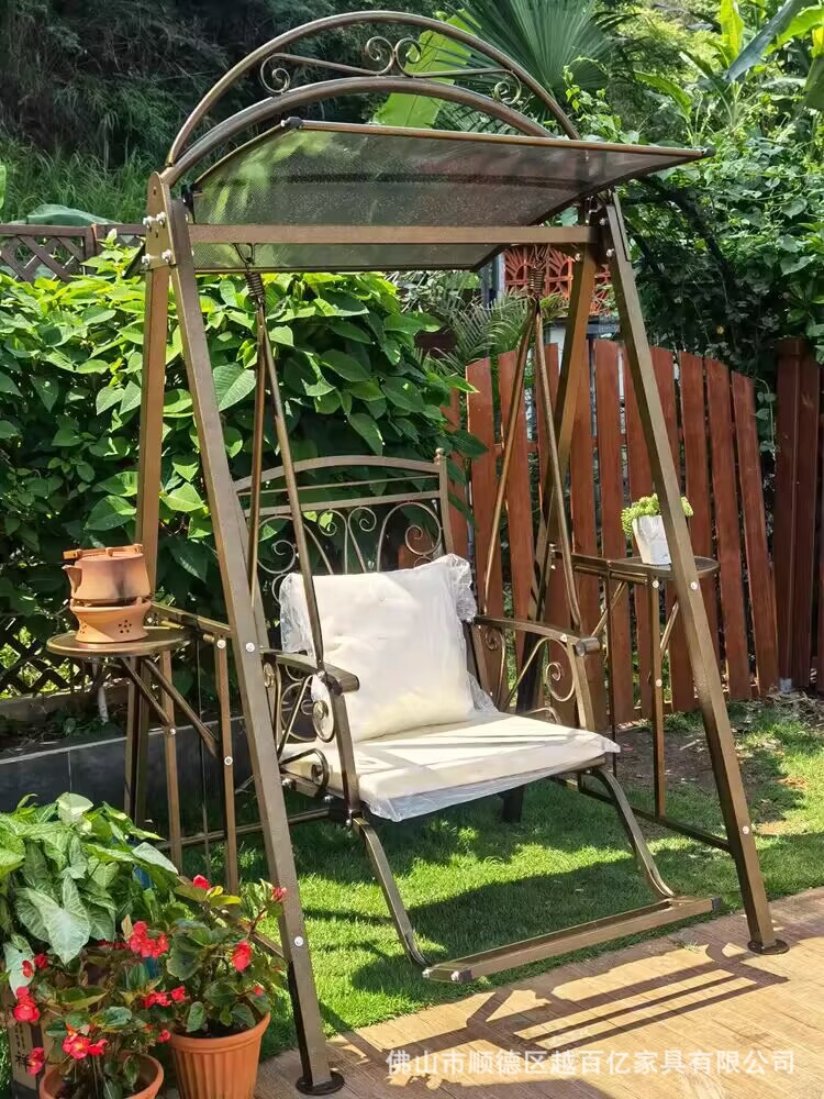 Silla colgante para exteriores, silla colgante para patio, silla colgante tipo cesta para balcón, silla colgante de metal moderna de aleación de aluminio para interiores.