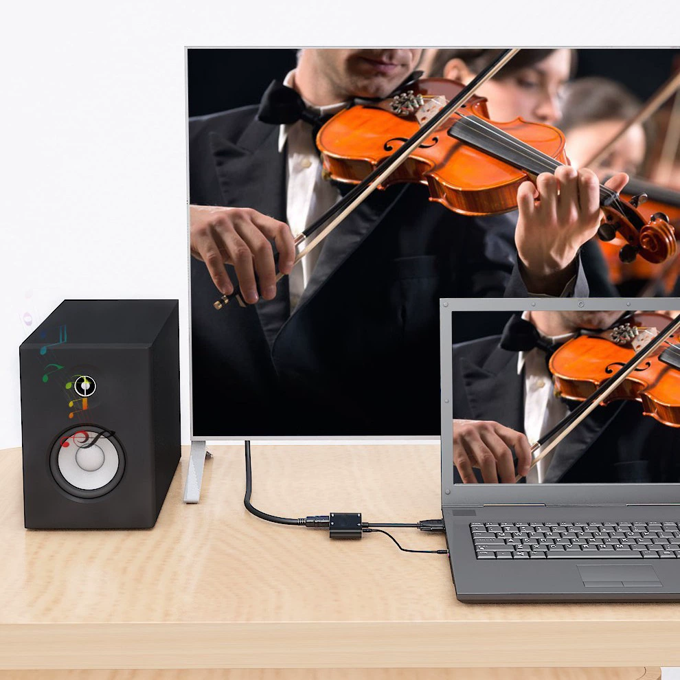 Перемычка адаптер VGA к HDMI 2-в-1 кабель соединение с ноутбуком VGA кабель данных высокое разрешение конвертер