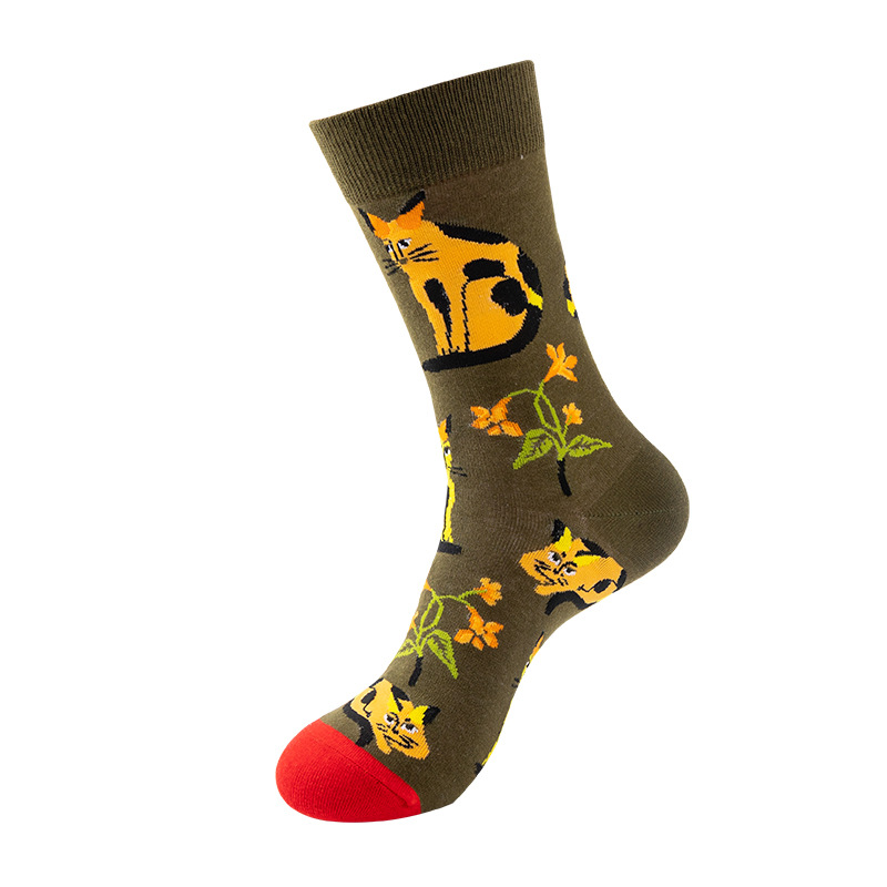 Calcetines de moda para adultos europeos y americanos calcetines de moda para hombres calcetines de marca de moda para mujeres calcetines de media pantorrilla para hombres de moda de Amazon al por mayor