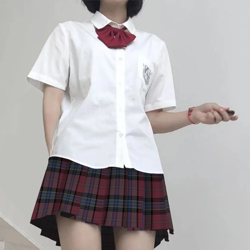겨울 불꽃 저널 원래 JK 유니폼 스커트 학교 감각 주름 치마 학생 개 스커트 스커트