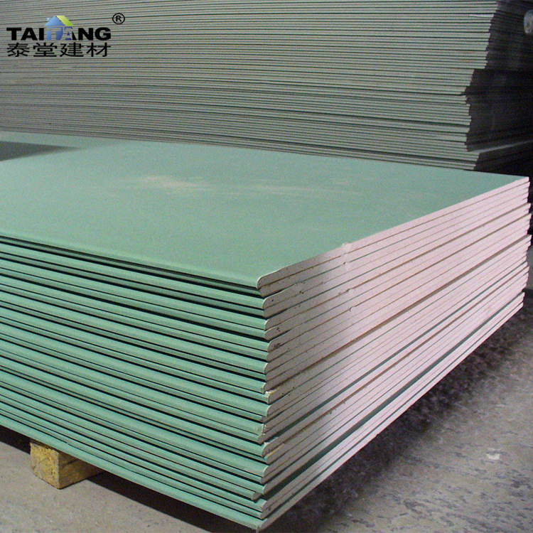 Material de techo de pared de partición de placa de yeso ordinario 9,5mm para partición de sala de placa de yeso de papel ordinario