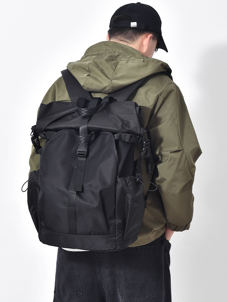 Mochila funcional para hombre, tela Oxford, ligera, impermeable, informal, de gran capacidad, para deportes al aire libre, montañismo