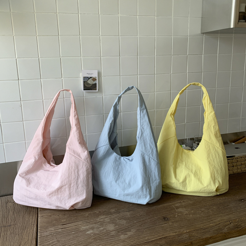 帆布包ins韩风大容量女日系简约百搭文艺复古上课通勤单肩斜挎包