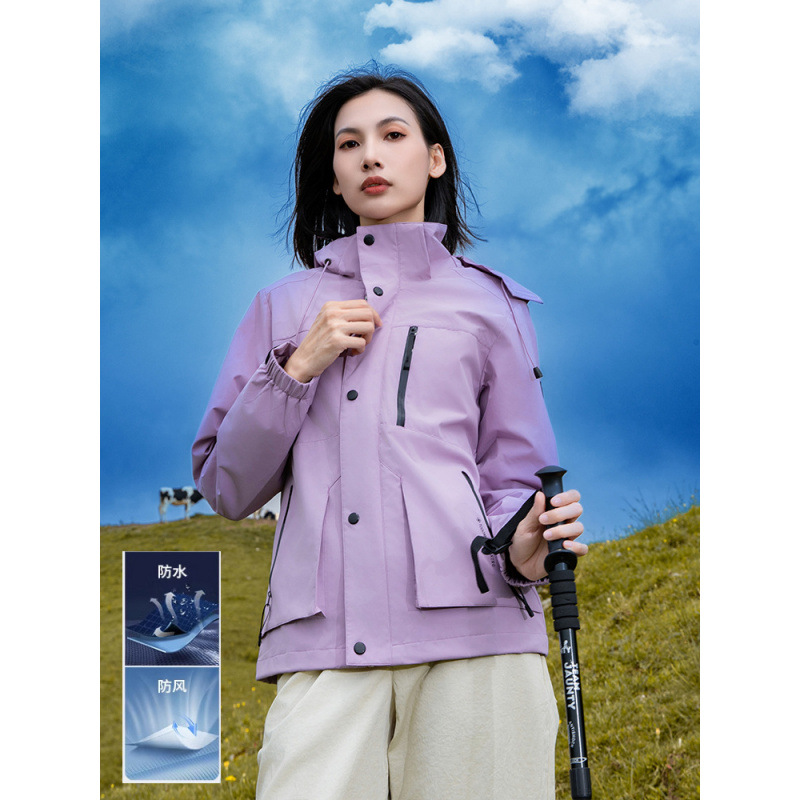 Ropa de asalto de una sola capa para mujeres deportivas a prueba de agua a prueba de viento delgada 24 nuevas herramientas de un solo impacto chaqueta de montaña para hombres