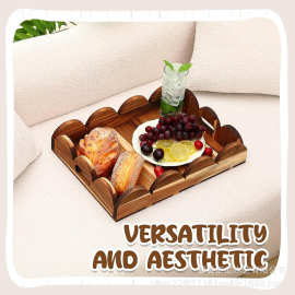 木制托盘金合欢木餐盘上菜托盘简约餐桌摆件农舍装饰盘实木茶水盘