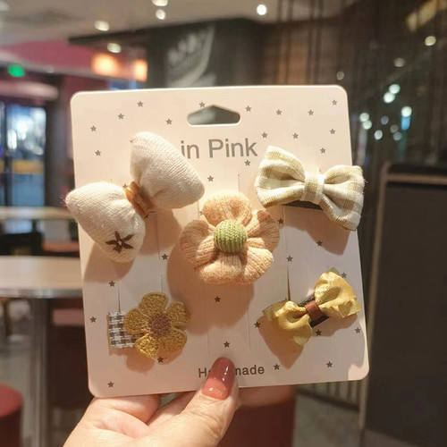 Princess cute hair accessories, baby hair clips, small hair volume, baby hair clips that do not hurt hair, newborn short hair bb clips