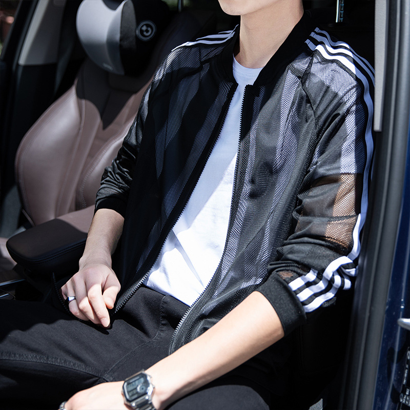 2025 New Fashion Trend Men's Summer Sun Protection Clothing Fashion Hollow Breathable Men's Sun Protection Clothing Fishing Suit